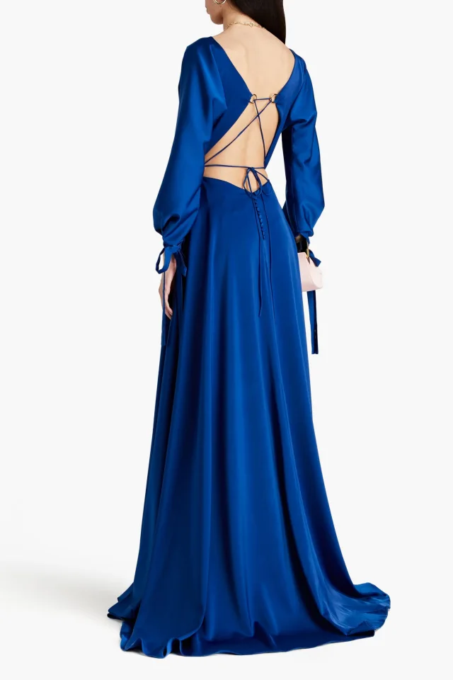 Rhea Costa June draped satin gown, photo 3 of 5 from THE OUTNET