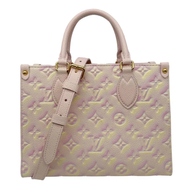 Louis Vuitton Stardust Onthego PM Monogram Empreinte Shoulder Bag Light Pink in Pink Leather from Dallas Designer Handbags