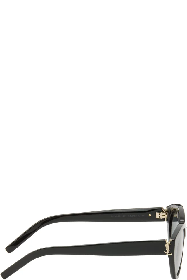 Saint Laurent Black SL M148 Sunglasses, photo 2 of 4 from SSENSE