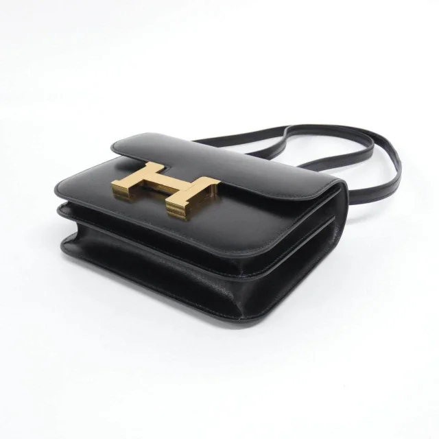 Hermès Constance3 Mini Box Calf Shoulder Bag in Black Calfskin from LuxUness, photo 1 of 1