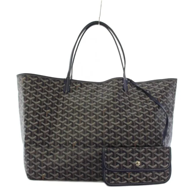 Goyard Saint Louis GM Tote Bag Navy Blue in Navy Canvas from The Reluxe