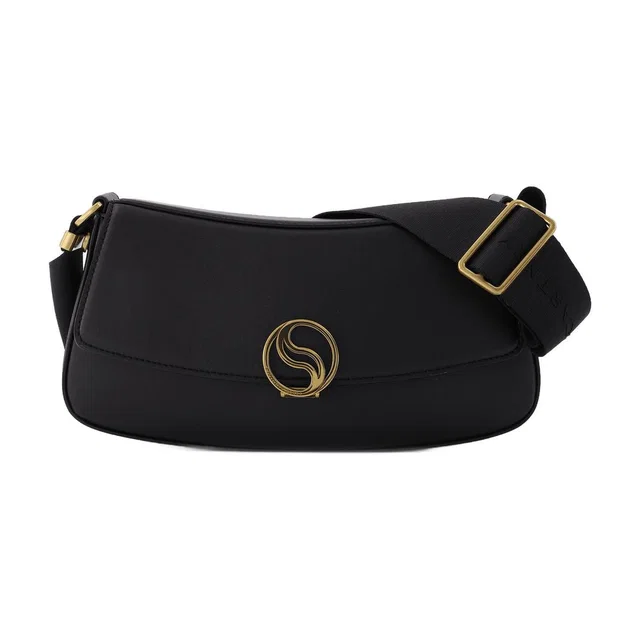 Stella McCartney Shoulder Bag — Black Synthetic_leather in Black Leather from HEWI