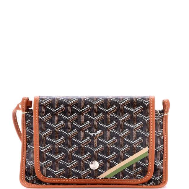Goyard Plumet Clutch Wallet Printed Coated Canvas in brown|red Coated canvas from Rebag