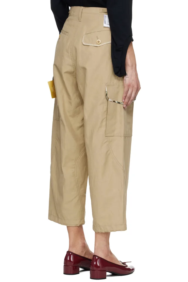 UNDERCOVER Beige UC1F1509 Cargo Pants, photo 3 of 4 from SSENSE