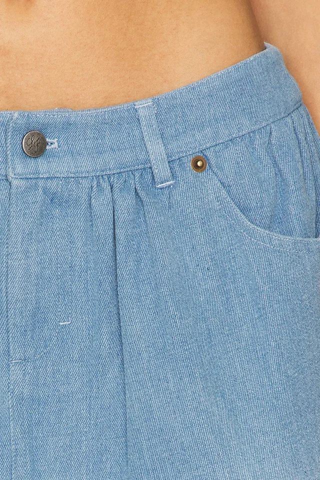 Lovers and Friends Charlette Mini Skort in Light Indigo, photo 6 of 6 from REVOLVE (Canada)