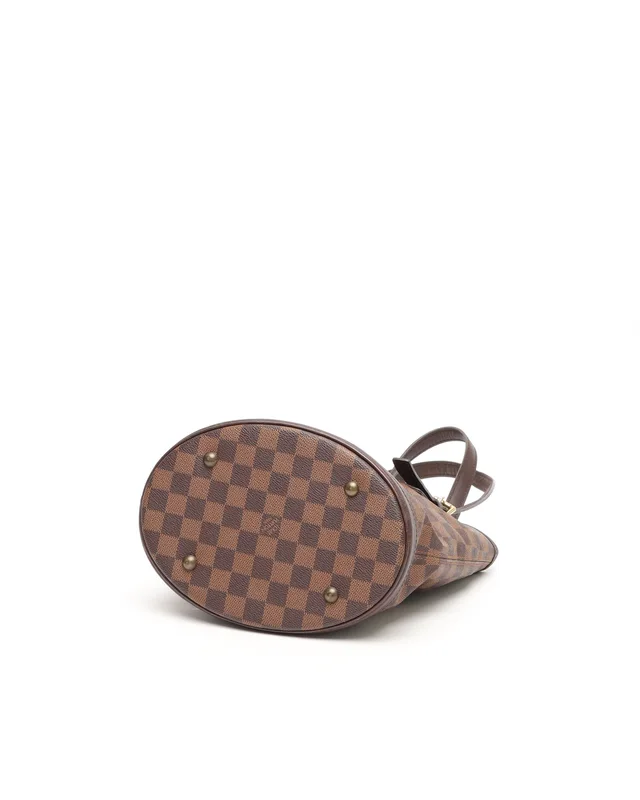 Louis Vuitton Damier Ebene Marais Bucket Bag in Brown Canvas from A Retro Tale, photo 4 of 10