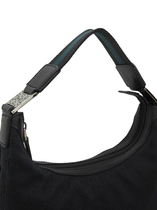 Gucci Canvas GG pattern one-shoulder bag, black from VINTAGE QOO TOKYO, photo 10 of 10