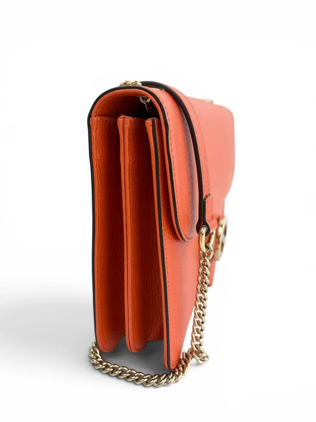 Gucci Interlocking G Shoulder Bag in Orange Leather from Season 2 Consign, photo 2 of 10