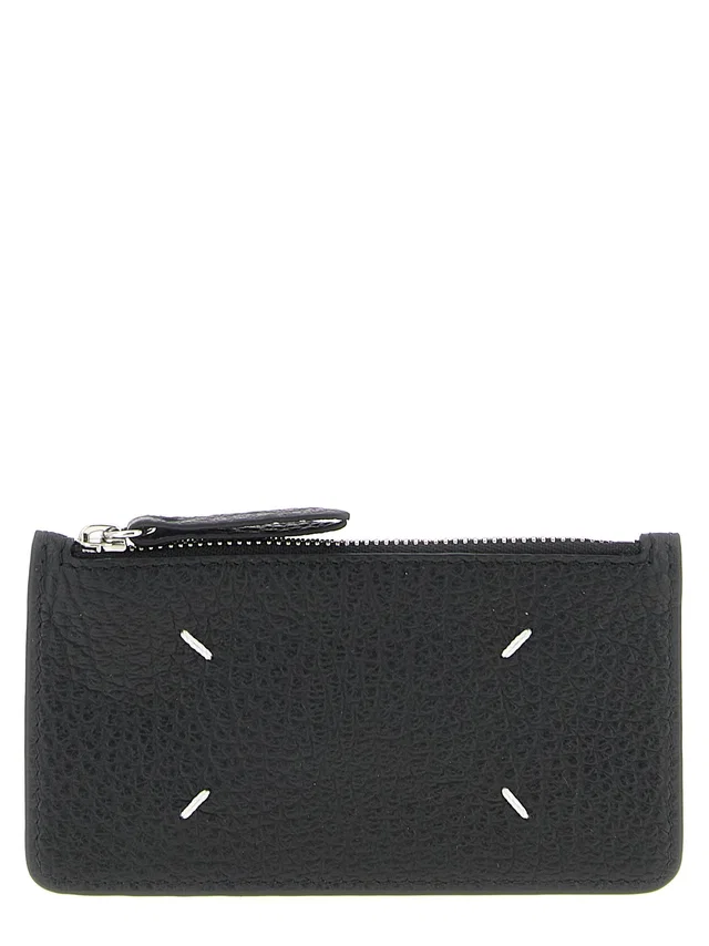 Maison Margiela Tumbled Leather Card Case — Black Cases in Black Leather from HEWI