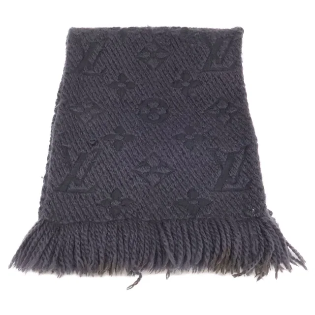 Louis Vuitton Wool Silk Echarpe Logomania in Silk from The Reluxe