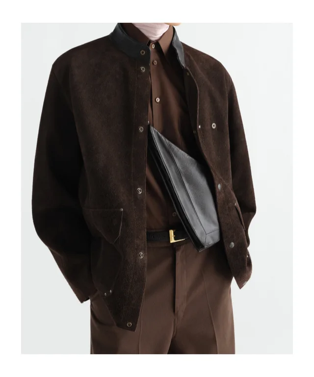 Lemaire Pocket Scarf bag in shiny nappa lambskin, photo 4 of 4 from SENSER