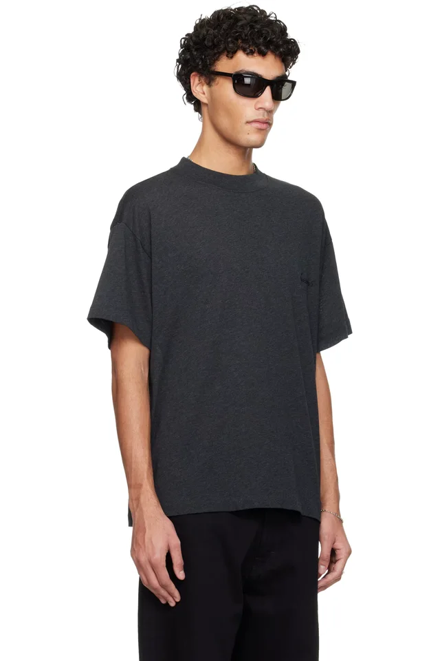 Fear of God ESSENTIALS Gray Holiday Embroidered Essential T-shirt, photo 2 of 4 from SSENSE