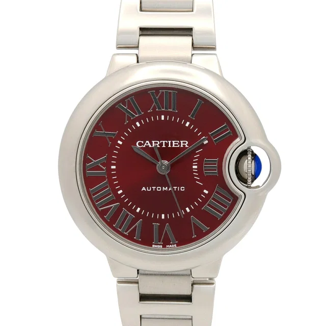 Cartier Ballon Bleu Stainless Steel Watch in Blue from LuxUness