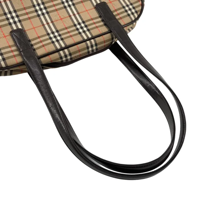 Burberry Haymarket Check Canvas Shoulder Bag in Beige Canvas from Designer Revival, photo 15 of 15