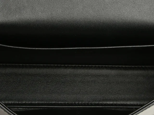 Celine Black Shiny Calfskin Claude Chain Shoulder Bag in Black Calfskin from Ann's Fabulous Finds, photo 8 of 9