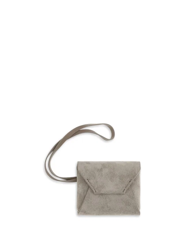 Brunello Cucinelli Suede Calf Leather Bag Charm Ice Bos Taurus in Calfskin from HEWI