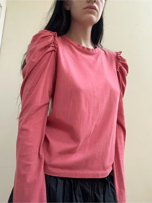 Lanvin Shirt With Amazing Shoulders in pink from Poshmark