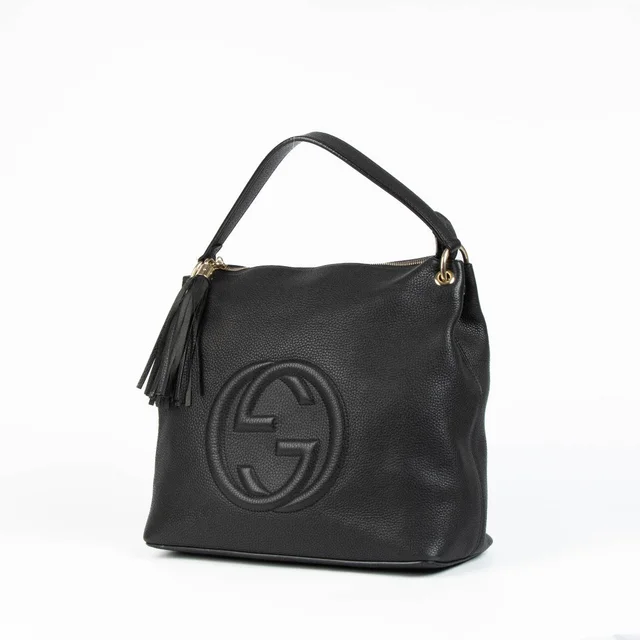 Gucci Black Leather Soho Shoulder Bag in Black Leather from Labellov, photo 2 of 2