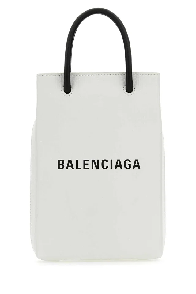 Balenciaga Cover Mini Bag — White in White Calfskin from HEWI