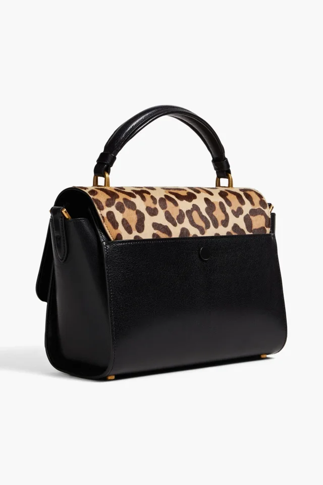 Tod's Leopard-Print Calf Hair and Leather Tote in Multicolor, photo 3 of 5 from THE OUTNET