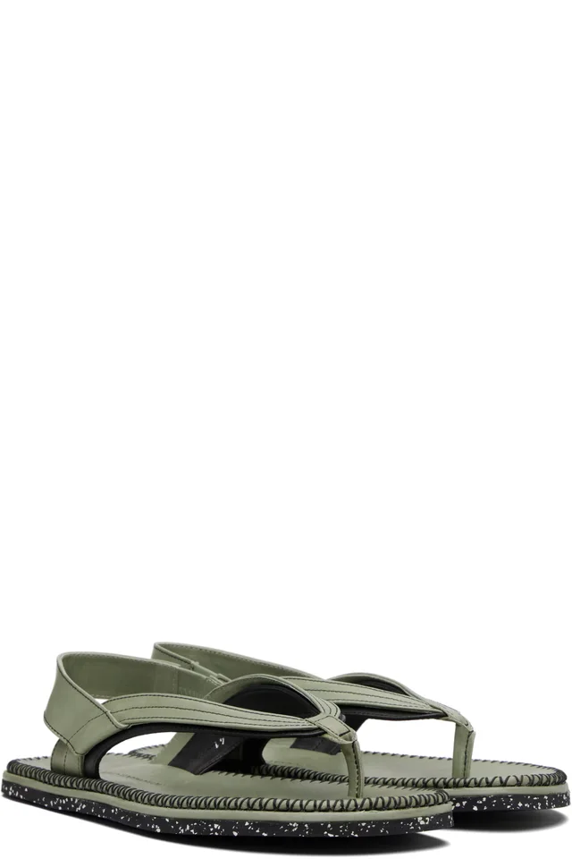 Kiko Kostadinov Green Andras Sandals, photo 4 of 5 from SSENSE