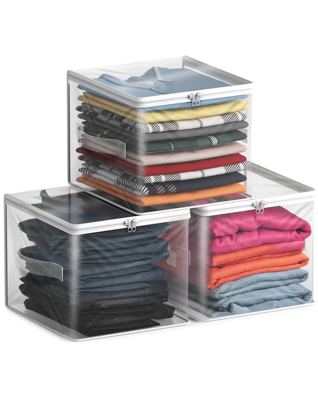 Sorbus Set of 3 Clear Storage Bags, image 1 of 1 from Rue La La
