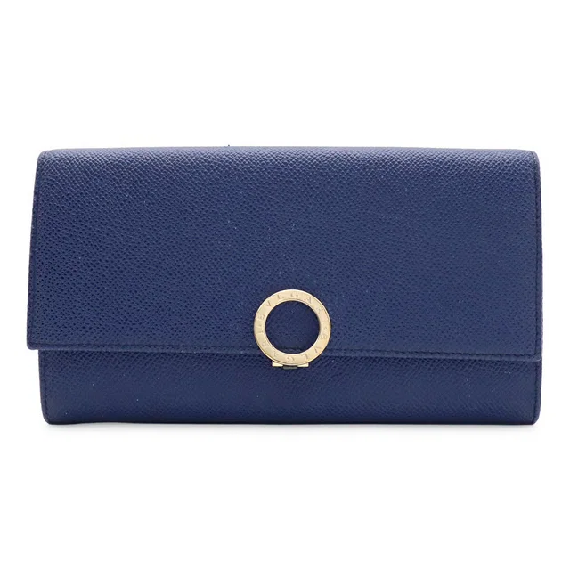 Bvlgari Bvlgari Calf Leather Long Wallet in Calfskin from LuxUness