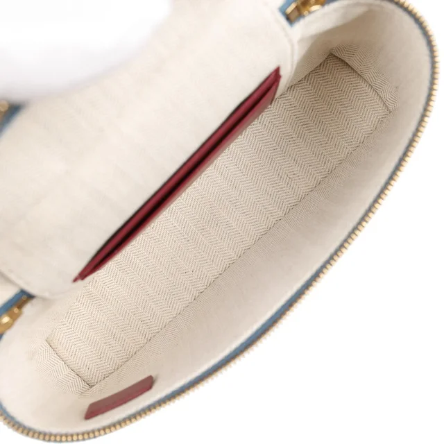 Chanel "Supple" Top Handle Long Vanity Case in Blue Caviar leather from Madison Avenue Couture, photo 9 of 9