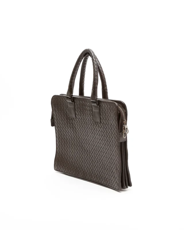 Bottega Veneta Intrecciato Briefcase Bag in Woven leather from A Retro Tale, photo 3 of 8