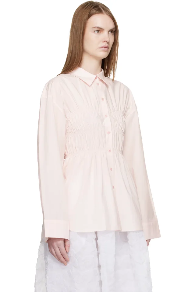 Cecilie Bahnsen Pink CBbraxton Shirt, photo 2 of 4 from SSENSE