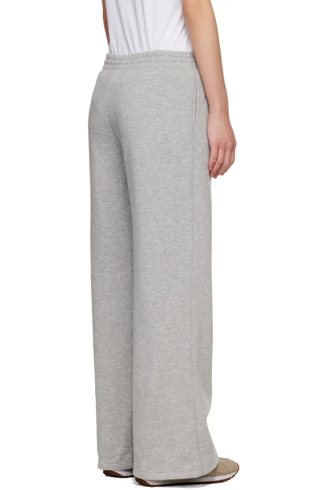 ANINE BING Gray Kacey Monogram Sweatpants, photo 3 of 4 from SSENSE
