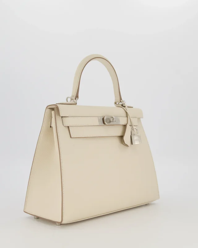 HOT* Hermès Kelly 28 Sellier Bag in White Epsom leather from Sellier, photo 4 of 20