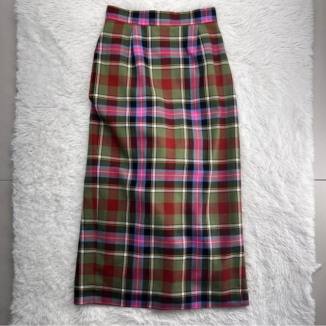 Vivienne Westwood Vintage 1994 Bruce Of Kinnaird Tartan Maxi Skirt It 44 in green|red from Poshmark