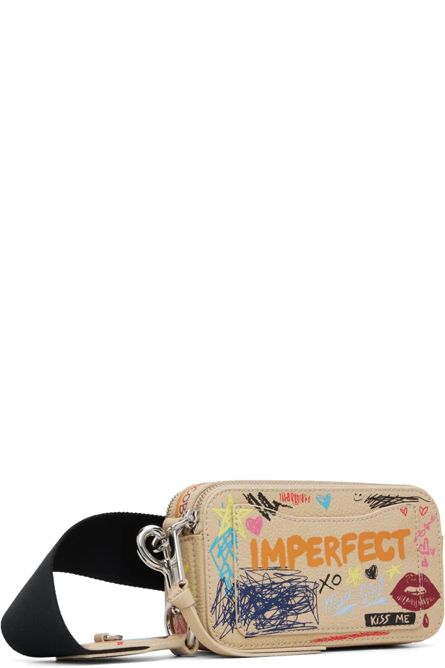 Marc Jacobs Beige 'The Punk Scribble Snapshot' Bag, photo 3 of 4 from SSENSE