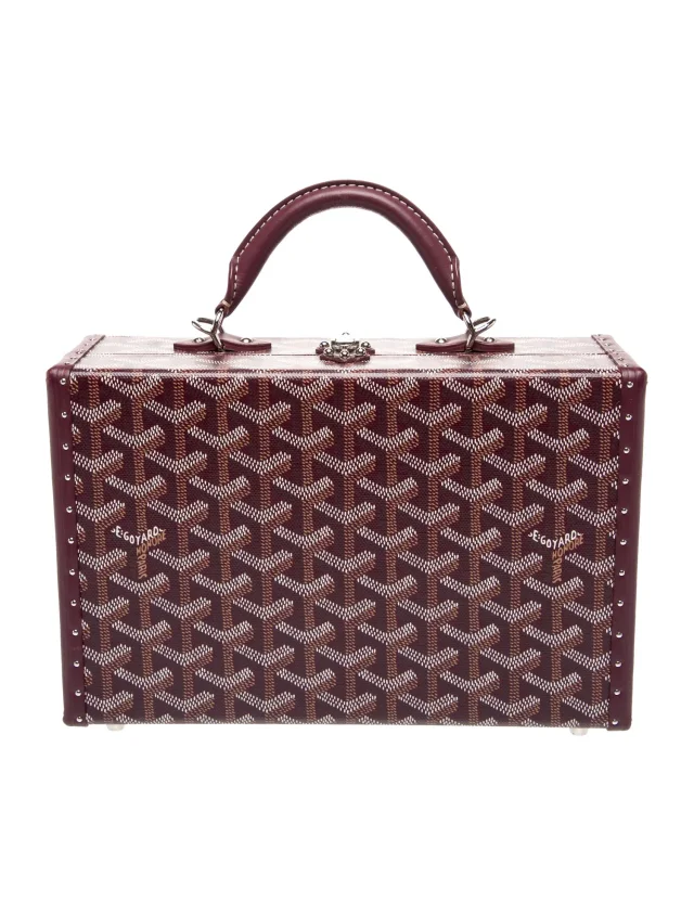 Goyard Goyardine Grand Hotel Trunk PM in Suede from The RealReal