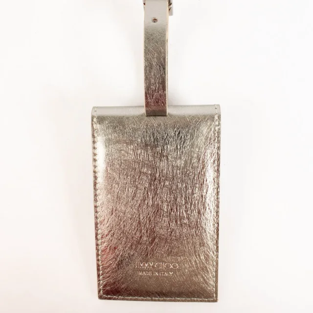 Jimmy Choo Travel Tag/Bag Charm in Silver from Labellov, photo 3 of 3