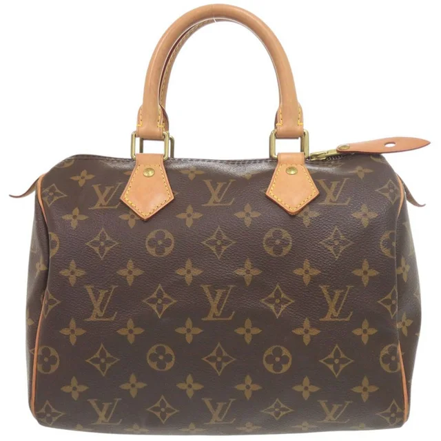 Louis Vuitton Speedy 25 Monogram Handbag in Coated canvas from The Reluxe