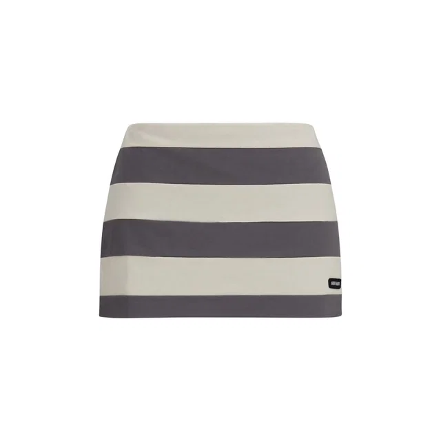 Miu Miu Multicolor Cotton Mini Skirt in Multicolor from HEWI