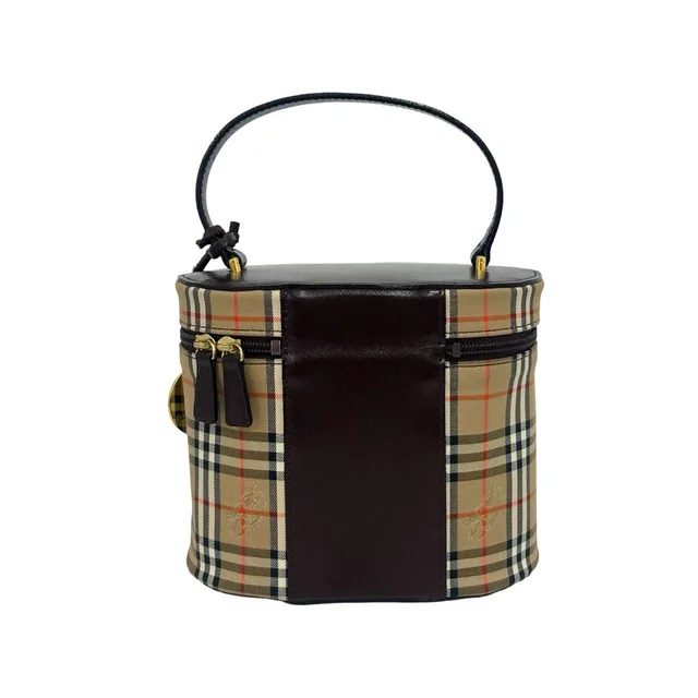 Burberry Leather Canvas Handbag in Brown Canvas from LuxUness, photo 2 of 2