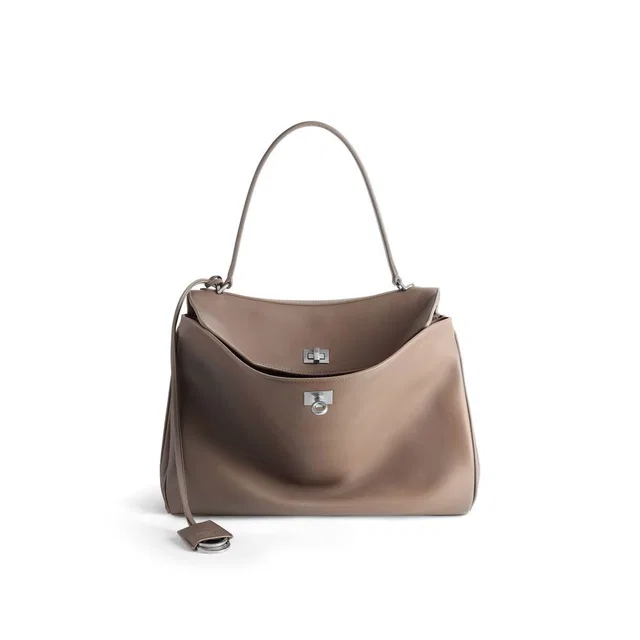 Balenciaga H25 Shoulder Bag — Taupe Leather in Taupe Leather from HEWI