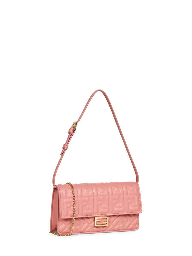 Fendi Baguette Shoulder Bag — Pink Lambskin in Pink Lambskin from HEWI, photo 2 of 2