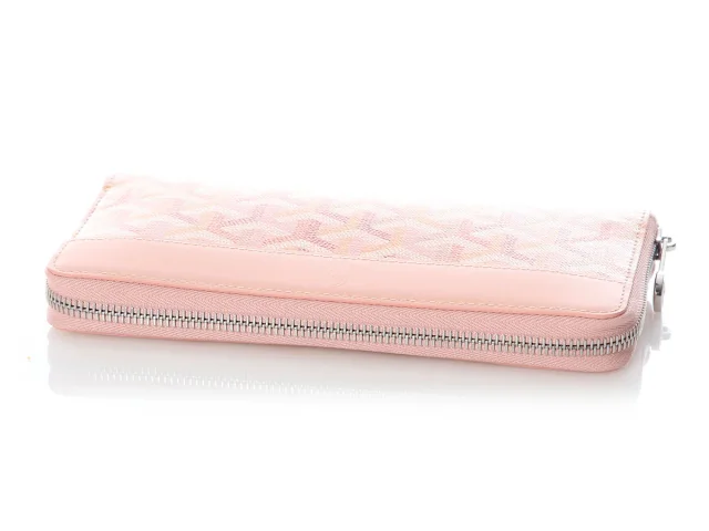 Goyard LE Rose Matignon Zip Around Wallet in Pink Canvas from Ann's Fabulous Finds, photo 7 of 9