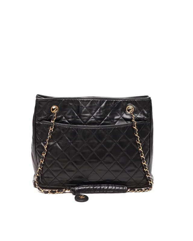 Chanel Quilted Tote Bag in Leather from A Retro Tale