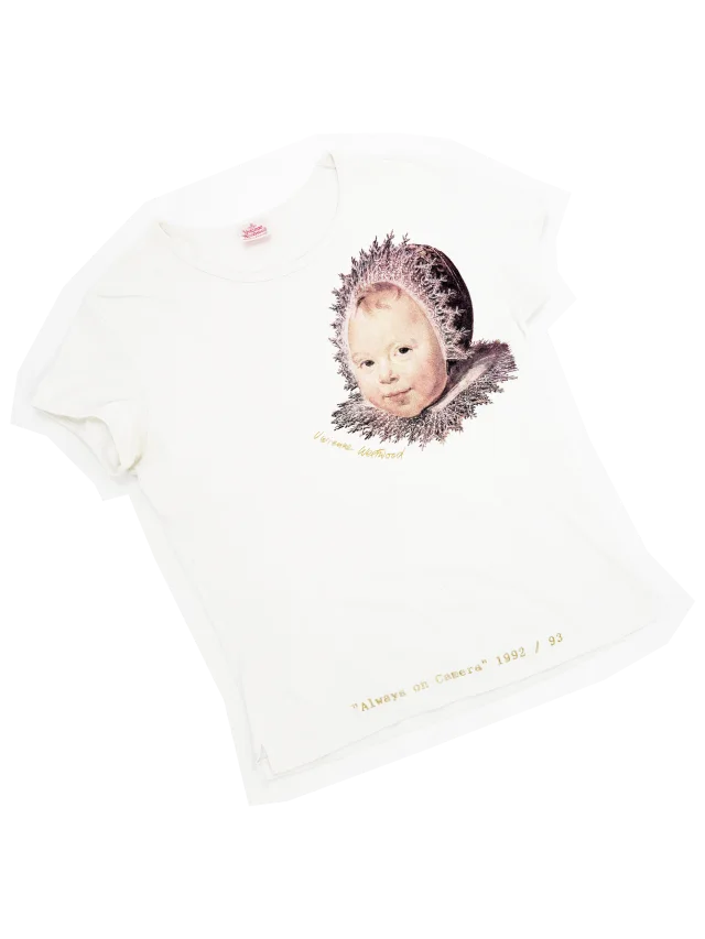 Vivienne Westwood 90s baby print t-shirt from James Veloria