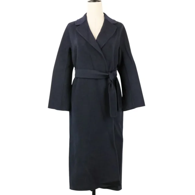'S Max Mara ESTURIA Wool Coat in Blue Wool from LuxUness