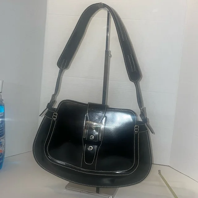 Tod's Black Satchel With White Stitching in silver|black|gray Leather from Poshmark