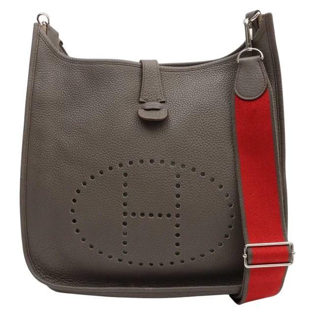 Hermès Evelyne GM, Étain, 2012 in Taupe Clemence leather from VINTAGE QOO TOKYO