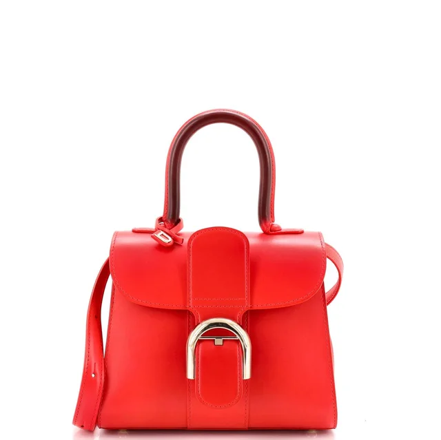 Delvaux Mini Brillant Top Handle Bag Leather in red Leather from Poshmark