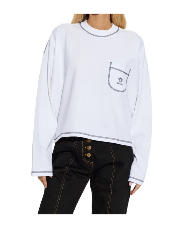 Versace Cotton long-sleeve top, photo 3 of 4 from SENSER