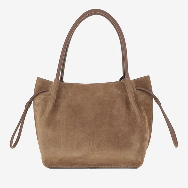Tod's Suede And Calfskin Shoulder Bag — Brown in Brown Calfskin from HEWI